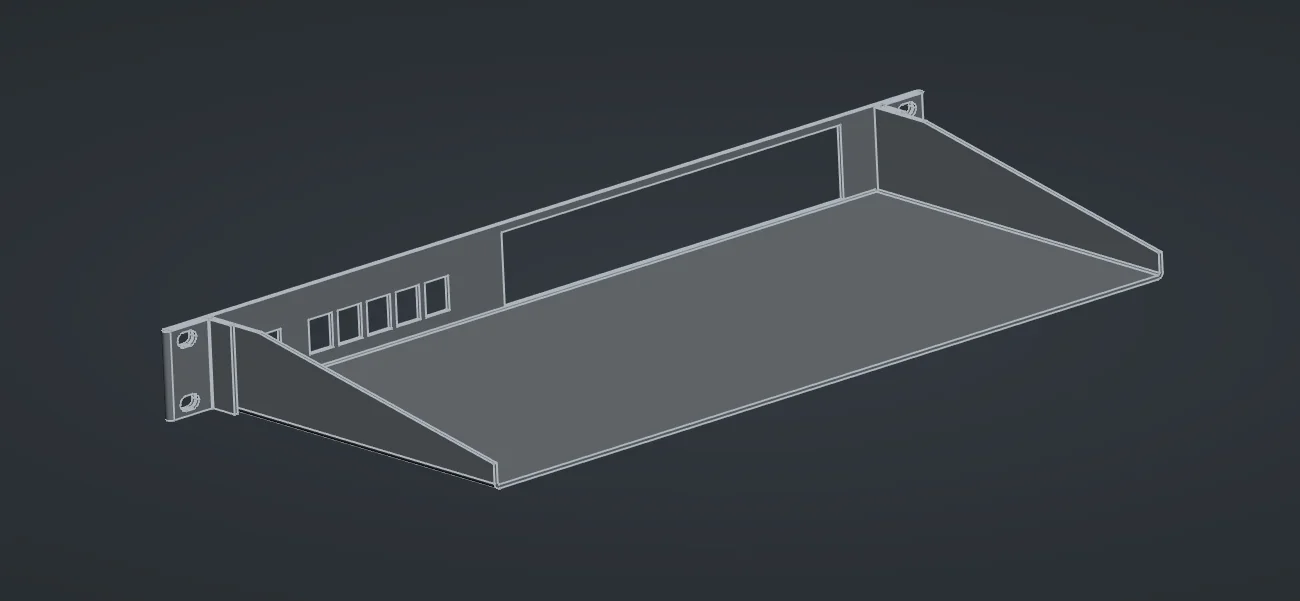 Rack mount shelf model